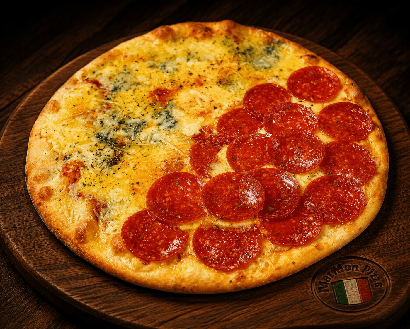 Pizza a Mitades MarMon