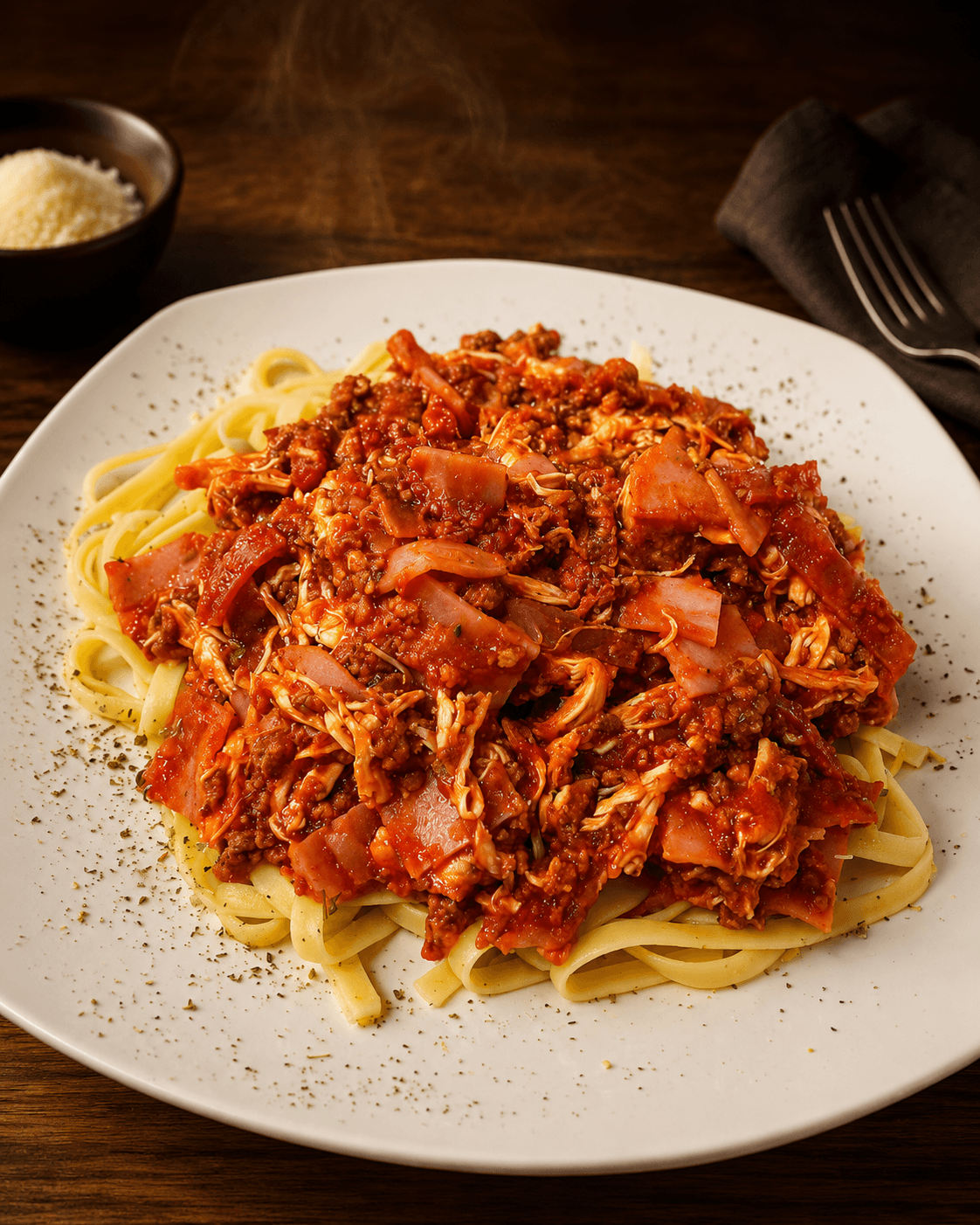 Fettuccine Especial a la Boloñesa MarMon